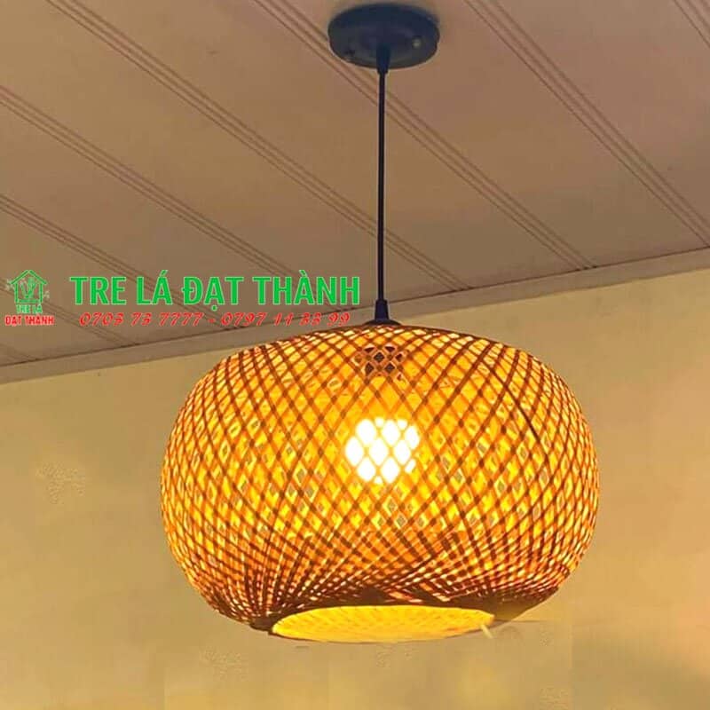 Lồng Đèn Tre Bí Tròn 1 Lớp - DMT011